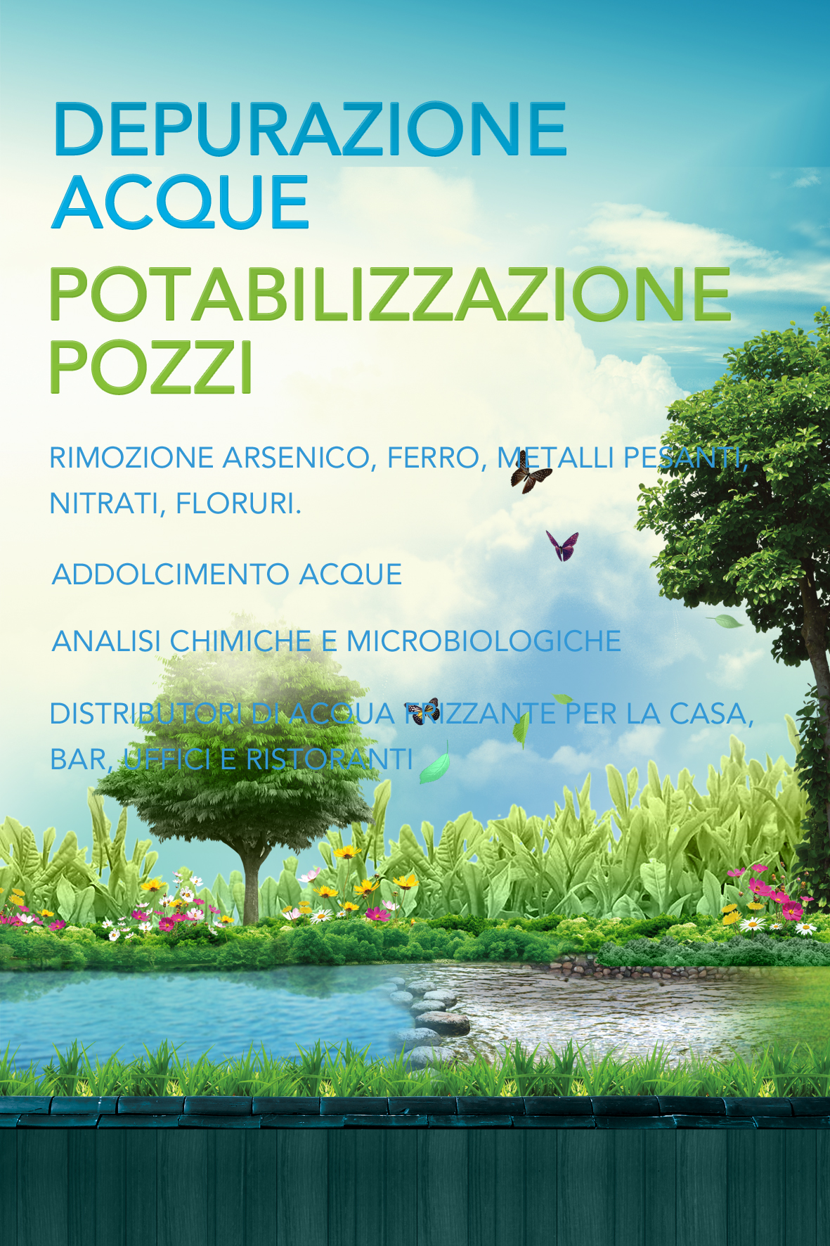 depurazione o potabilizzazione dell'acqua