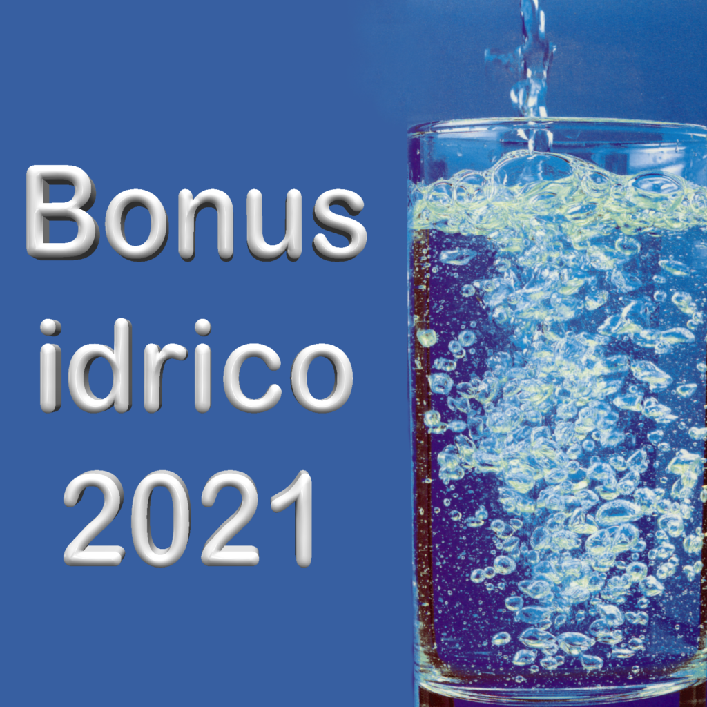 bonus idrico per depuratori d'acqua
