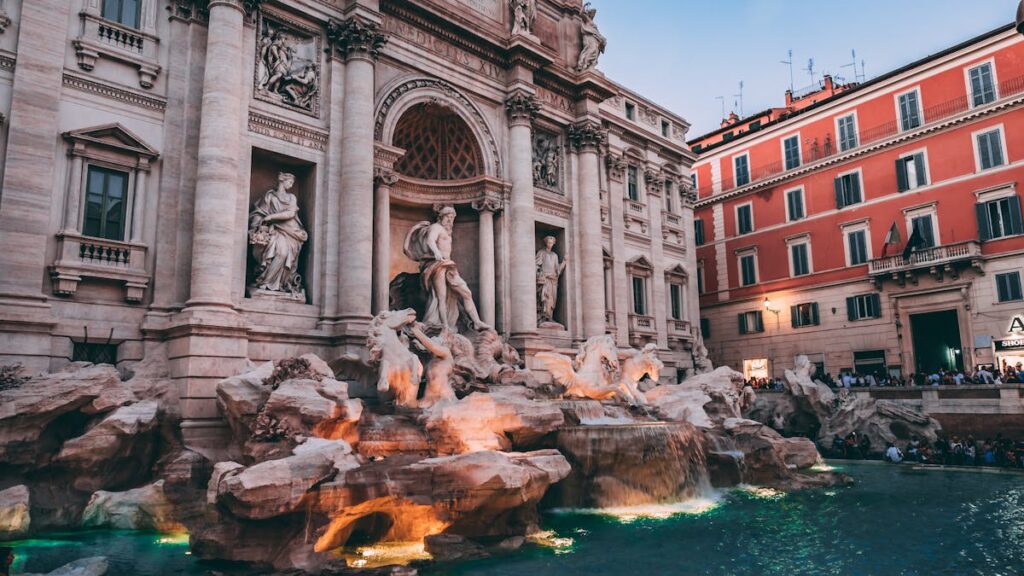 Acqua calcarea a Roma