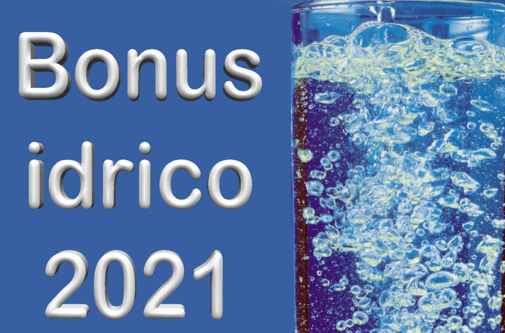 Bonus idrico per l’acquisto di depuratori d’acqua